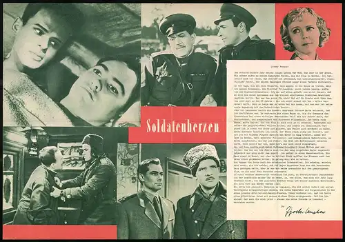 Filmprogramm PFP Nr. 85 /59, Soldatenherzen, W. Semljanikin, R. Makagonowa, Regie: Sergei Kolossow