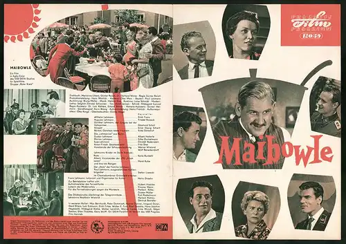 Filmprogramm PFP Nr. 120 /59, Maibowle, Erich Franz, Friedel Nowack, Regie: Günter Reisch