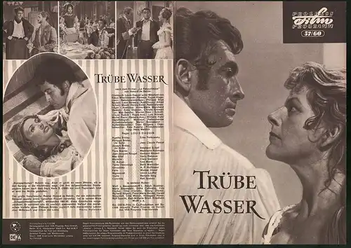 Filmprogramm PFP Nr. 57 /60, Trübe Wasser, Erika Pelokowsky, Jean Claude Pascal, Regie: Louis Daquin