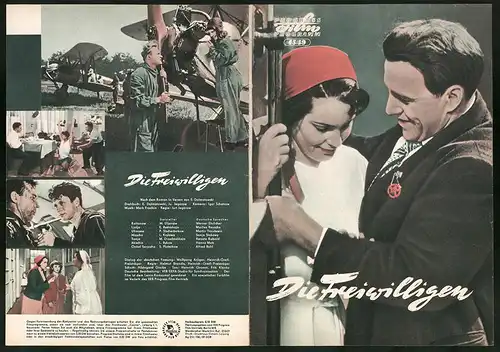 Filmprogramm PFP Nr. 45 /59, Die Freiwilligen, M. Uljanow, E. Bystrizkaja, Regie: Juri Jegorow