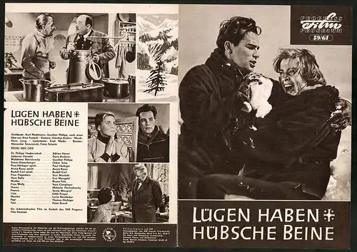 Filmprogramm PFP Nr. 59 /61, Lügen haben hübsche Beine, Adrian Hoven, Doris Kirchner, Regie: Eric Ode