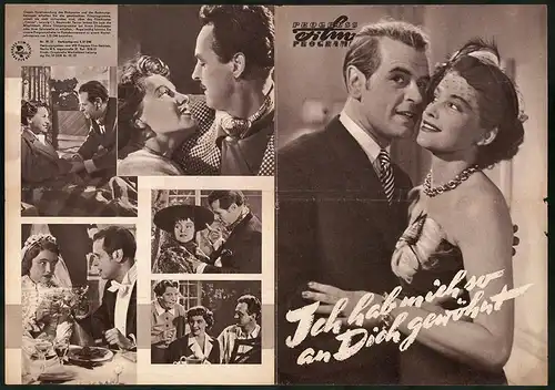 Filmprogramm PFP Nr. 79 /57, Ich hab mich so an Dich gewöhnt, Inge Egger, O. W. Fischer, Regie: Eduard v. Borsody