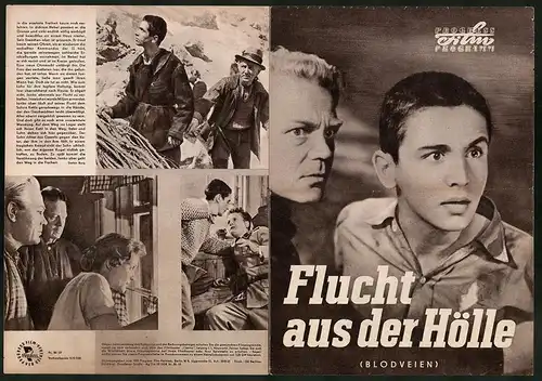 Filmprogramm PFP Nr. 86 /57, Flucht aus der Hölle, Milan Milosevic, Antun Nalis, Regie: Rados Novakovic