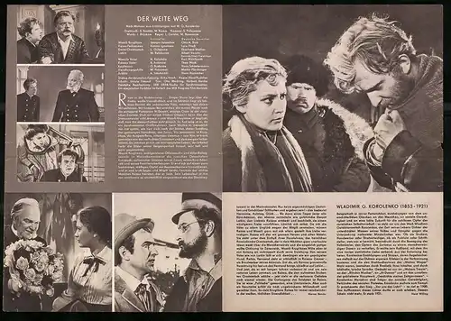 Filmprogramm PFP Nr. 2 /58, Der weite Weg, S. Jakowlew, K. Ignatowa, Regie: L. Gaidai