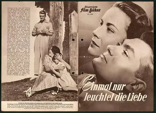 Filmprogramm IFB Nr. 1490, Einmal nur leuchtet die Liebe, Alida Valli, Jean Marais, Regie: Yves Allegret