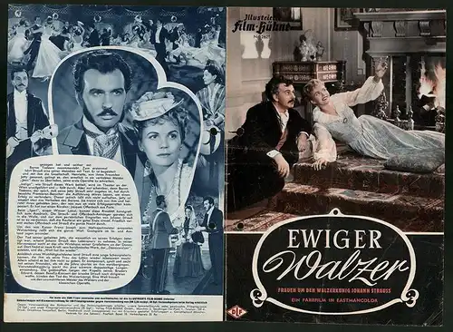 Filmprogramm IFB Nr. 2621, Ewiger Walzer, Bernhard Wicki, Hilde Krahl, Regie: Paul Verhoeven
