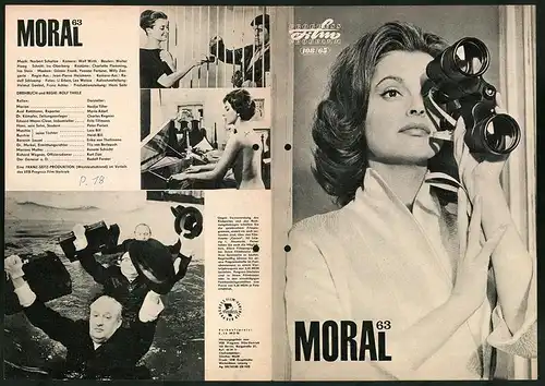 Filmprogramm PFP Nr. 108 /65, Moral 63, Nadja Tiller, Mario Adorf, Regie: Rolf Thiele