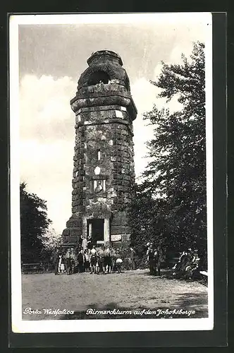 AK Porta Westfalica, Bismarckturm auf dem Jakobsberge