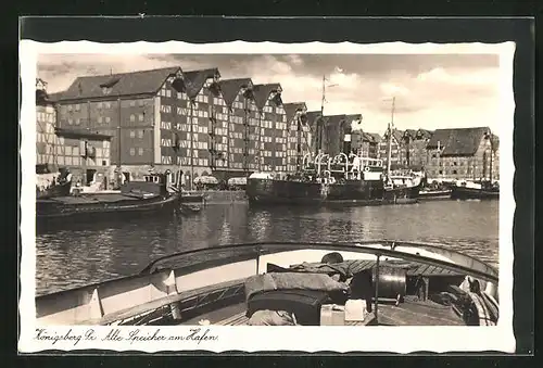 AK Königsberg, Alte Speicher am Hafen