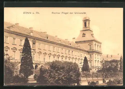 AK Bonn a. Rh., Rechter Flügel der Universität