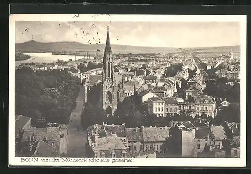 AK Bonn, Stadtansicht von der Münsterkirche