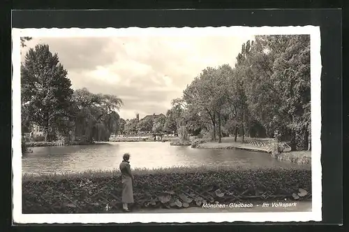 AK Mönchengladbach, Teich im Volkspark