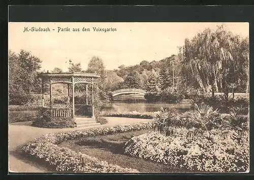 AK Mönchengladbach, Pavillon im Volksgarten