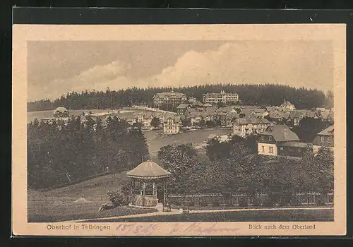 AK Oberhof in Thüringen, Blick nach dem Oberland