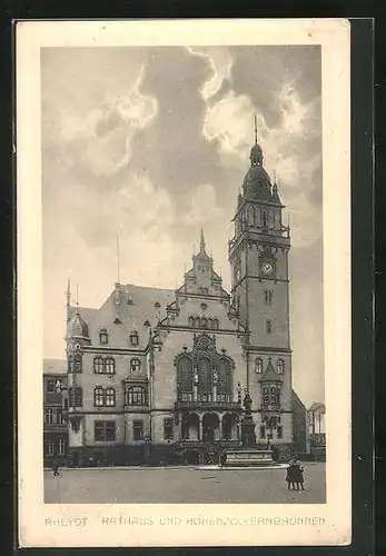 AK Rheydt, Rathaus und Hohenzollernbrunnen