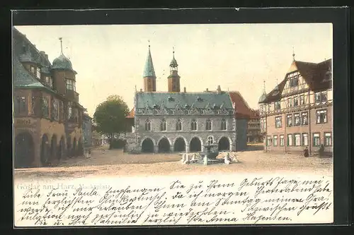 AK Goslar /Harz, Marktplatz