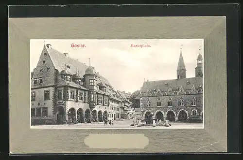 AK Goslar /Harz, Marktplatz