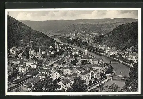 AK Bad Ems, Blick von der Bäderley