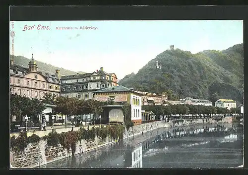 AK Bad Ems, Kurhaus und Bäderley