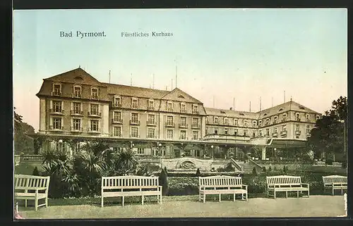 AK Bad Pyrmont, Fürstliches Kurhaus