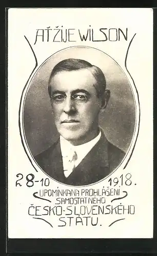 AK Präsident der USA Woodrow Wilson
