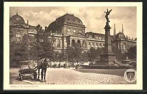 AK Deutscher Schulverein Nr. 203: Wien, K.K. Universität