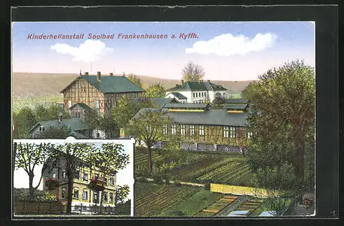 AK Frankenhausen / Kyffh., Kinderheilanstalt aus der Vogelschau