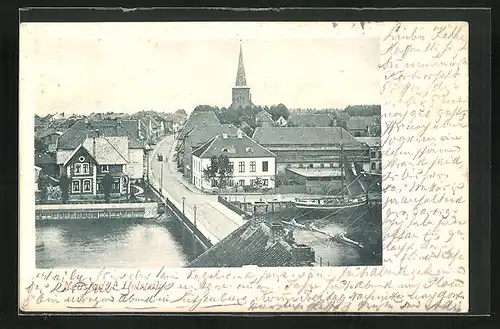 AK Neustadt / Holstein, Ortsansicht aus der Vogelschau