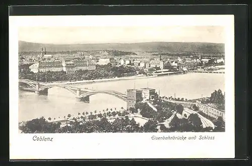 AK Koblenz, Eisenbahnbrücke