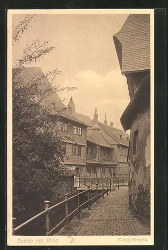 AK Goslar /Harz, Häuser am Klapperhagen
