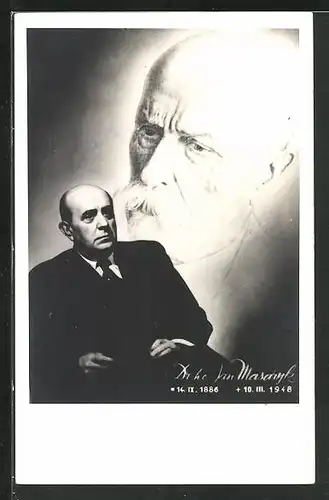 AK Porträtbild von Präsident Masaryk (TGM)