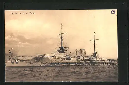 AK Kriegsschiff SMS v. d. Tann