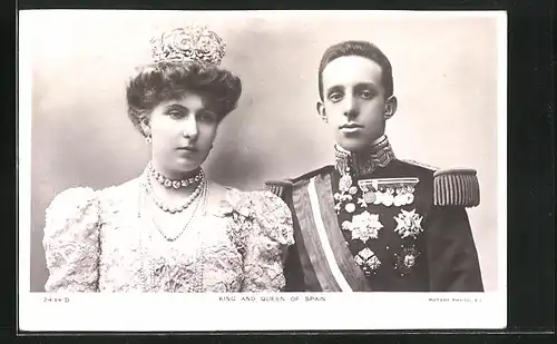 AK King and Queen of Spain