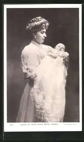 AK Queen of Spain with Royal Infant