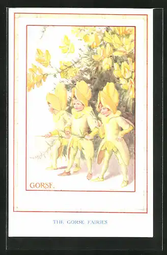 Künstler-AK Margaret W. Tarrant: The Gorse Fairies