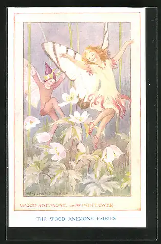 Künstler-AK Margaret W. Tarrant: The Wood Anemone Fairies