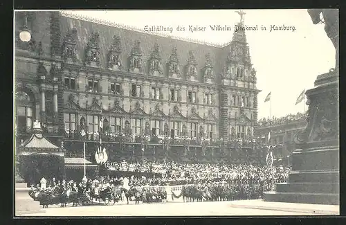 AK Hamburg, Enthüllung des Kaiser Wilhelm Denkmal, 20. Juni 1903