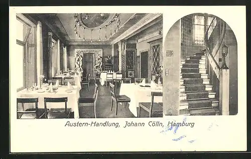 AK Hamburg, Austern-Handlung, Johann Cölln