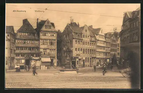 AK Hamburg, Alt-Hamburg, Partie am Messberg