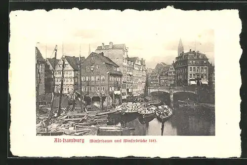 AK Hamburg, Alt-Hamburg, Winserbaum und Winserbrücke