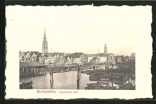 AK Hamburg, Alt-Hamburg, Kehrwieder 1884