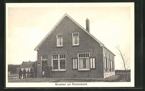 AK Klarenbeek, Backsteinhaus im Ort