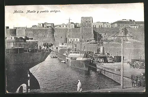 AK Melilla, Muelle y pueblo antiguo