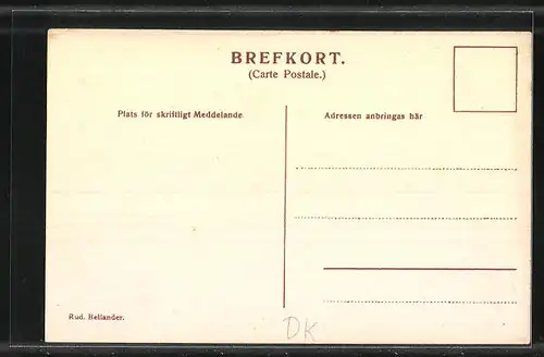 AK Saebygaard, Herrenhaus mit Brücke