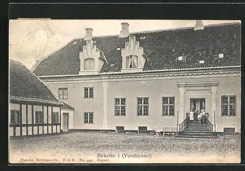 AK Birkelse, Familie vor dem Herrenhaus