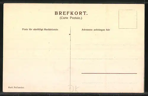 AK Gammel Vraa, Partie auf einem Gehöft, Parkseite