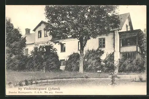 AK Ny Vinderslevgaard, Villa mit Park