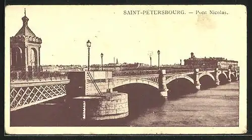 AK Saint-Pétersbourg, Pont Nicolas
