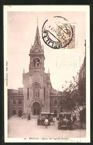 AK Melilla, Iglesia del Sagrado Corazon