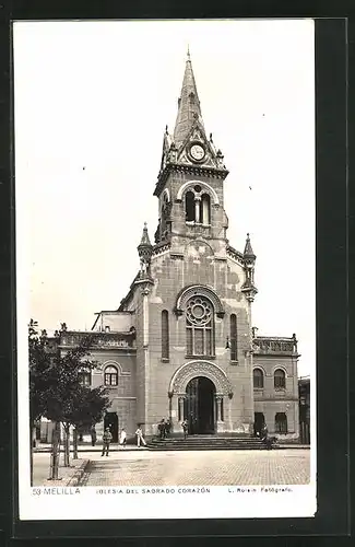 AK Melilla, Iglesia del Sagrado Corazon